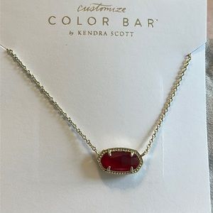 Kendra scott Elisa with Red illusion stone